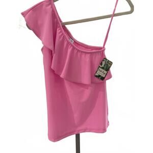 NEW PATTI BIGGS women's shelly top in pink splash